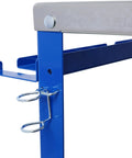 Heavy Duty 36 By 18 Inch Welding Table Steel Workbench On Wheels Portable Shop Desk With locking casters tool slots and fixture holes.