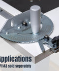 Built Like A Tank Benchtop Router Table With Steel Stand And Adjustable Fence Featuring Roomy MDF Top and precise angle guide.