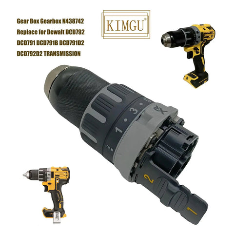 Replacement Gearbox And Chuck For 20V Max XR Compact Drill Series DCD791 DCD791B DCD791D2 DCD792 DCD792D2