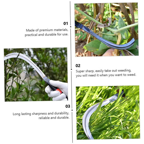 Lightweight Garden Mower And Reaping Tool Set Of Two With Comfortable Grip For Weeding And Harvesting, cutting branches and grass