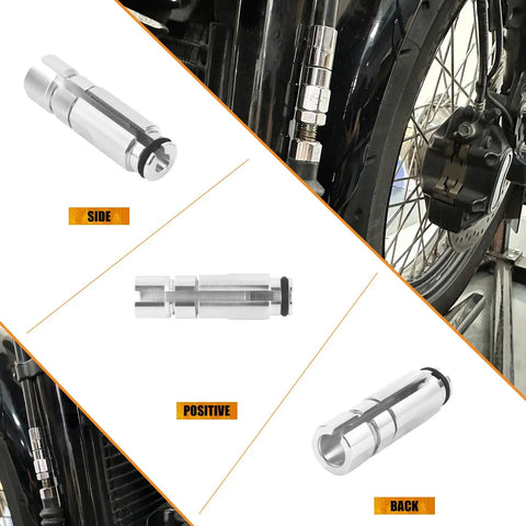 Slick Cnc Aluminum Motorcycle Clutch Cable Adjuster Upgrade For Harley Softail Fat Boy Street Bob Low Rider Touring 2018 To 2024 side view