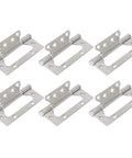 Heavy Duty Stainless Steel Ball Bearing Door And Window Hinges With Mute Silent Rotation Rustproof Furniture Hardware, set of 6