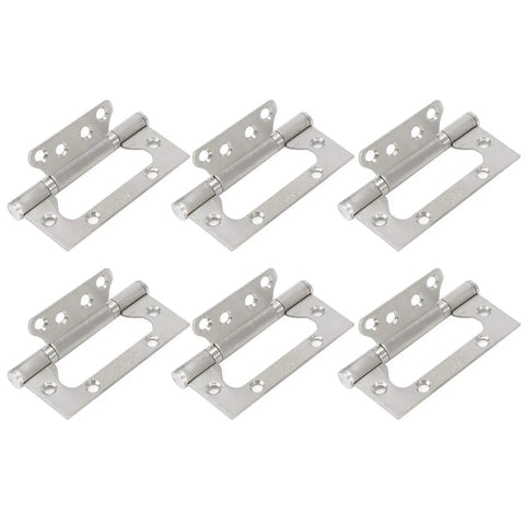 Heavy Duty Stainless Steel Ball Bearing Door And Window Hinges With Mute Silent Rotation Rustproof Furniture Hardware, set of 6