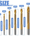 Must Have Titanium Coated HSS Drill And Saw Bit Set For Wood Metal Plastic Six Piece 3.0mm 4.0mm 5.0mm 6.0mm 6.5mm 8.0mm