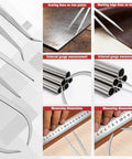 8 Inch Spring Caliper And Divider Set For Wood Turning And Lathe Work Carbon Steel measuring on metal, leather, and pipe surfaces