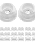 20-pack Silicone Furniture Pads Non Slip Soft Rubber Leg Protectors for Chairs and Tables to Protect Hardwood Floors, top view