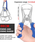 20 Pcs Solid Steel Miter Spring Clamps Kit With Ring Holder For Woodworking Trim, Crown Molding, And Picture Frames. Super Easy Grip Tool To Get Your Studio Project Done Fast Without A Hassle! solid steel miter clamp with blue handles, 3-1/4 in