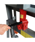 Economical Heavy Duty Hydraulic Machinery And Equipment Mover With Adjustable Forks Up To 12000 Lb Capacity hand operation view