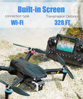 Brushless Drone With Camera For Kids And Beginners, Screen On Controller, No Phone Needed, Easy To Fly Entry Level Toy Drone