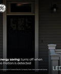 Motion Sensor Outdoor Flood Light Bulbs PAR38 15W Warm White, No App Or Hub Needed, porch entrance at night