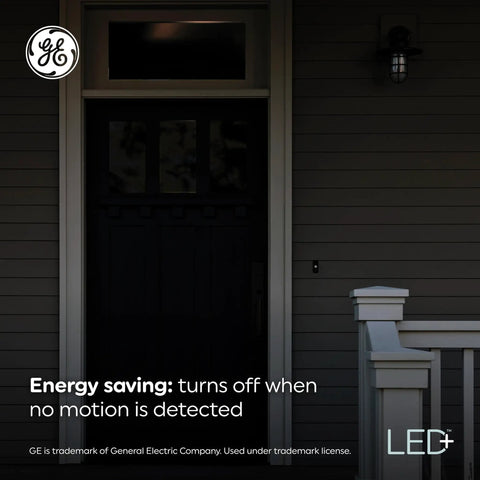 Motion Sensor Outdoor Flood Light Bulbs PAR38 15W Warm White, No App Or Hub Needed, porch entrance at night