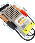 Heavy Duty Car Battery Load Tester 12V 100A And 6V 50A With Voltmeter For Cars Trucks SUVs Boats RVs Motorcycles ATVs And More Alligator Clips Fast Battery Health Diagnostic Tool Plug And Play, 285mm