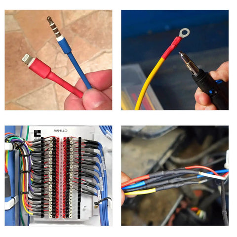 Heat Shrink Tubing Kit 2 To 1 Shrink Ratio 45mm Cable Sleeve Flame Retardant Polyolefin used on various wires and cables