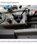 Control panel with Revolving Crank Clamping Handle With M12 Male Thread 160mm Long Arm Handwheel on lathe machine