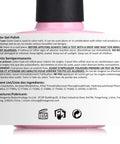 Product label of Transparent Icy Jelly Gel Nail Polish Kit With Soak Off UV LED Hema Free Vegan Cruelty Free.