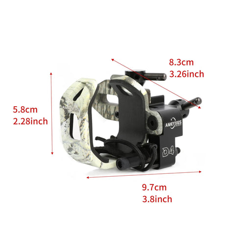 Drop Away Arrow Rest For Compound Bow Micro Adjustable Right Hand Archery Accessory In Camo with size details