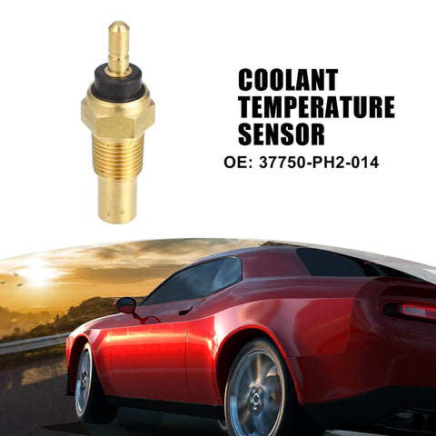 Professional Engine Coolant Temperature Sensor Water Temp Sender for Honda Accord Civic CRV Prelude, brass construction, OE 37750-PH2-014.