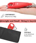 Portable Travel Door Lock No Drill Install Easy To Use For Airbnb And Hotel Rooms Privacy And Extra Safety Solid Removable Door Jammer Latch shown with case