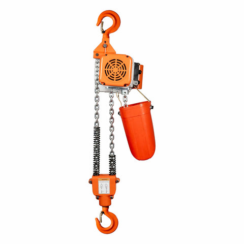 1 Ton Electric Chain Hoist With 20 Ft Lift Height, 2200 Lb Capacity, G80 Chain, M3 H2 Duty Rating, 110V 120V, Heavy Duty Hoist