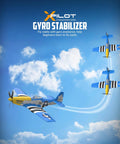 Beginner Friendly RC Plane With Gyro Stabilizer And Powerful Motor For Adults And Kids P51D Mustang 4 Channel 2 4GHz Remote Control Aircraft Ready To Fly Blue in flight demonstration with gyro stabilization.
