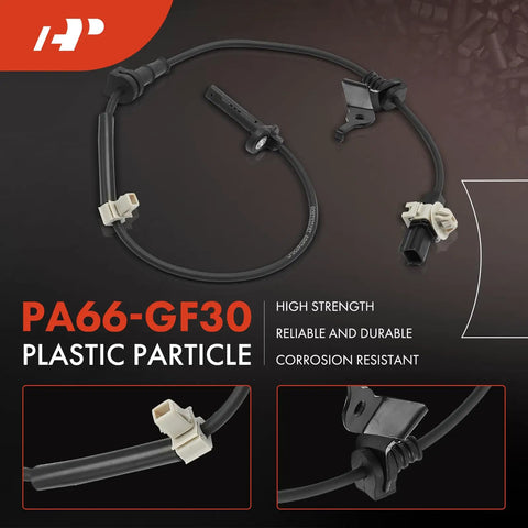 Pack Of Two Front Abs Wheel Speed Sensors Straight Up Direct Fit Upgrade For Smooth Rides Rock Solid Durability No Hassle Swap For Acura Tlx And Honda Accord Drivers - detailed view of sensors with connectors and durable material.