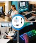 50 Pack 3 Pin Mechanical Keyboard Clicker Switches Pre Lubed Plate-Mount Tactile Clicky With Brush And Key Puller Dustproof MX Style Switches For 3D Printing Projects, Gaming Keycaps, Typing Pros And Gamers. keyboard switch set with brush and key puller