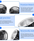 ER25 UM M32 Thread Collet Nut With Spring Clamping Nut For CNC Milling Lathe Engraving Tools, premium material, high precision, stable
