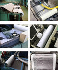 Straight Up Tough Industrial Filter Paper Roll For Machine Oil Cleanup Efficiently Snags Metal Shavings And Sludge In Wastewater With Massive Dirt Capacity Coarse Grade 3 X 328 Feet in use on machinery.
