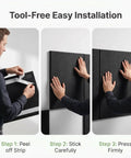 Tool-free installation of Kickass Quality Golf Wall Padding Panels Premium 20 X 20 X 2 Inch High Density Foam Blocks.
