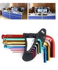 Premium Precision Metal Hex Key Kit With Extended Long Arm Handle For Tough Installations And Manufacturing Jobs That Let You Crush Any DIY Project Or Heavy Duty Work Fast Without The Frustration Of Stripping Screws Or Wasting Time. 9-piece color-coded hex keys