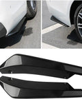 Heavy Duty Abs Rear Spoiler For Tesla Model 3 Y S X Cybertruck durable black ABS spoiler guard displayed from multiple angles.