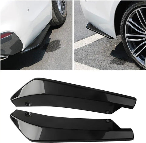 Heavy Duty Abs Rear Spoiler For Tesla Model 3 Y S X Cybertruck durable black ABS spoiler guard displayed from multiple angles.