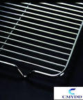 Close-up view of steel oven rack compatible with Whirlpool range 24 by 15.7 inches replacement WPW10256908 W10256908 1 pack