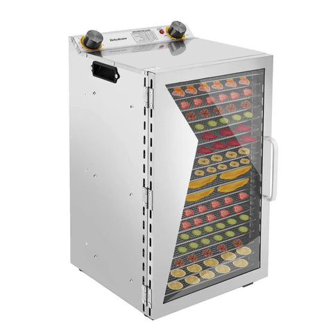 18 Tray Commercial Food Dehydrator With Stainless Steel Build Beef Jerky Dryer 600W Electric Dehydrator For Fruit And Veggies