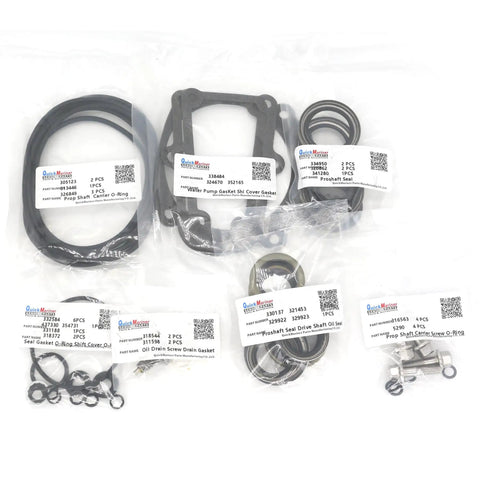 Marine Gearcase Lower Unit Seal Kit For Johnson Evinrude 85-300 HP And E-Tec 75-250 HP Outboard Motors Replaces 439141 5000411 Sierra 18-2623 18-8384 Plus