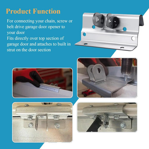 Garage Door Trolley Arm Attachment Orbital Bracket And Hardware Bag Kit For 5120 5140 9100 9600 Series Doors display