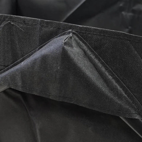 Close-up of Solid As A Rock Foldable Replacement Liner For Camping Wagons Waterproof Washable 600D Oxford fabric with seams.