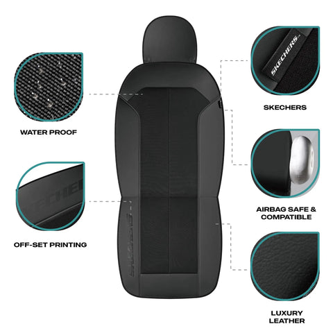 GOGA Mat Oxford Cloth Waterproof Front Seat Covers For Most Cars, SUVs And Trucks Universal Fit All Season Protection
