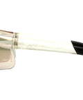 Built Tough Ztek Safety Glasses With IR Coated Clear Lenses And ANSI Z87 Certification side view showing rubber tips.