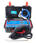 DNEPEI 3500W Handheld Tankless Steam Cleaner Machine With High Pressure Dry Vapor For Kitchens And Bathrooms Commercial Hot Water Sanitizer Quick Heat Up Tool For Grease Removal in portable case with hoses and wand.