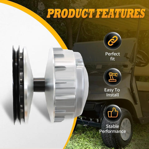 Drive Clutch For TXT And RXV Golf Carts 2010 And Up Beefed Up Heavy Duty Replacement Part For Golf Cart Transmission Smooth Shifting Stable Operation Under All Conditions Easy Install With Reliable Performance Compatible With 618684 644299 672686 close-up
