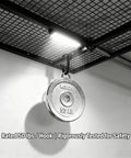 Heavy Duty Bike Hooks Set For Garage Storage Ceiling And Wall Mounts Holds Up To 50 Lbs Each 6 Pack Black Built Tough For Bikes Ladders And Gear In One Easy Mount showcasing weight test