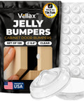 Clear Silicone Bumper Pads 0.5 Self Adhesive Jelly Button Cushions Cabinets packaging front view.