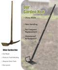 Comparison of other garden hoe and 60 Inch Adjustable 2-In-1 Garden Hoe With Ultra Sharp Blade And Tines For Weeding And Soil Loosening