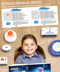 Awesome Electronics Lab Kit For Curious Kids With 66 DIY Circuit Parts 1200 Plus Projects Hands On STEM Toy shown with smiling child