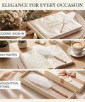 White Retro Feather Ballpoint Pen Smooth Riding Signature Pen For Weddings And Office Gifts Elegant Refillable Writer in a gift box.