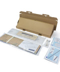 Dope 3D Zeppelin Puzzle Kit With Acrylic Display Light Box For Adults, Hindenburg 1:453 Scale unboxed parts and manual