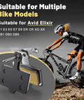Four Set Universal Disc Brake Pads For MTB And Road Bikes Semi Metallic Low Noise Pads, cyclist using Avid Elixir brakes