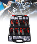 261 Piece Thread Repair Kit with metric and imperial self tapping inserts, taps, and drill bits for automotive use, in case