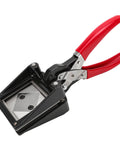 Go-To 50X50Mm Square Photo Cutter Handheld Die Punch Tool with red handle for paper cards crafts and DIY projects